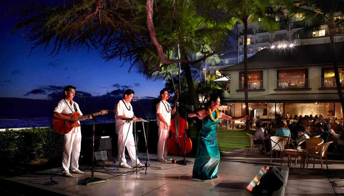 โรงแรมฮาเลคูลานี โฮโนลูลู ภายนอก รูปภาพ Luau at the Fairmont Kea Lani, Kona, Hawaii
