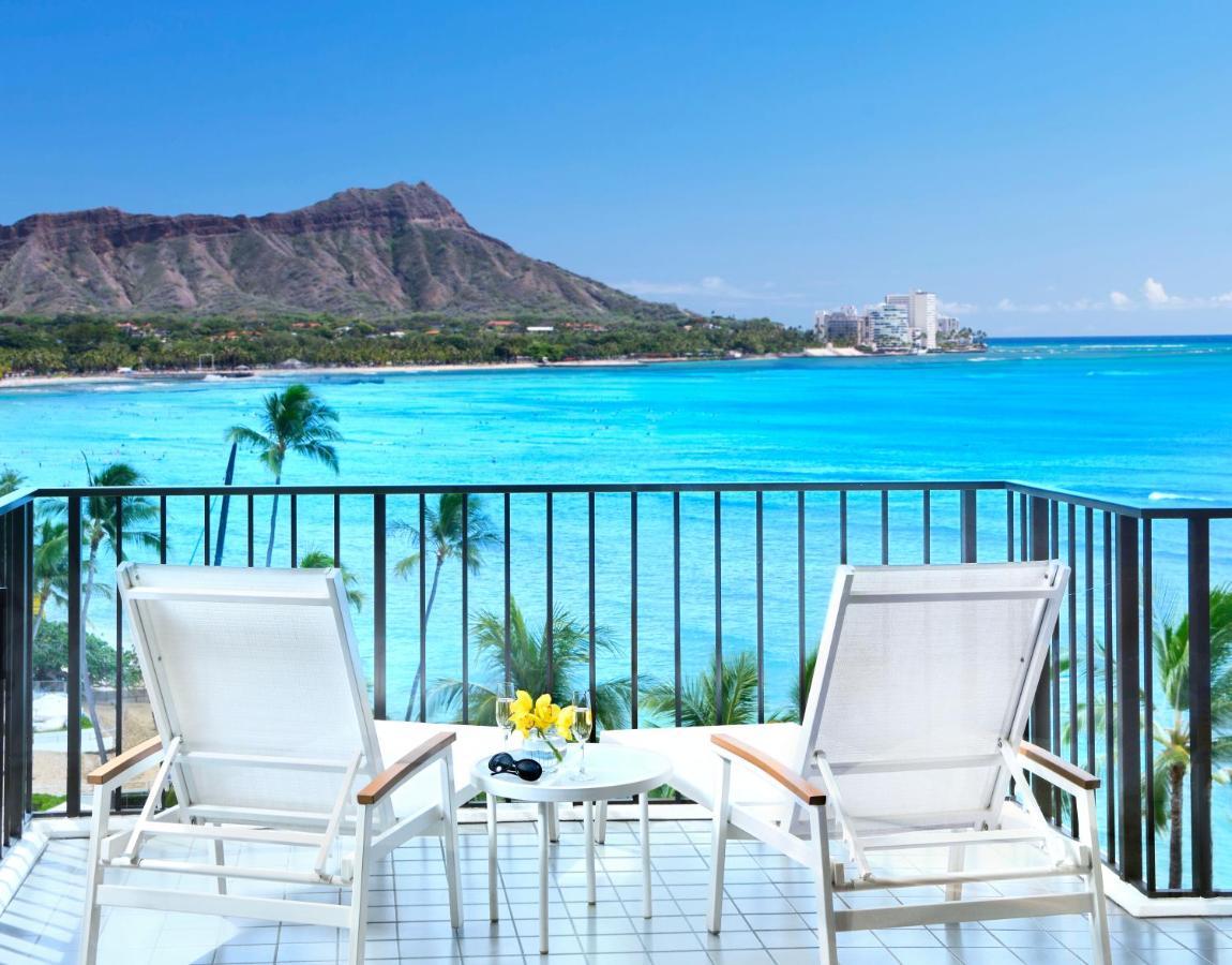 โรงแรมฮาเลคูลานี โฮโนลูลู ภายนอก รูปภาพ Diamond Head from the Outrigger Reef on the Beach